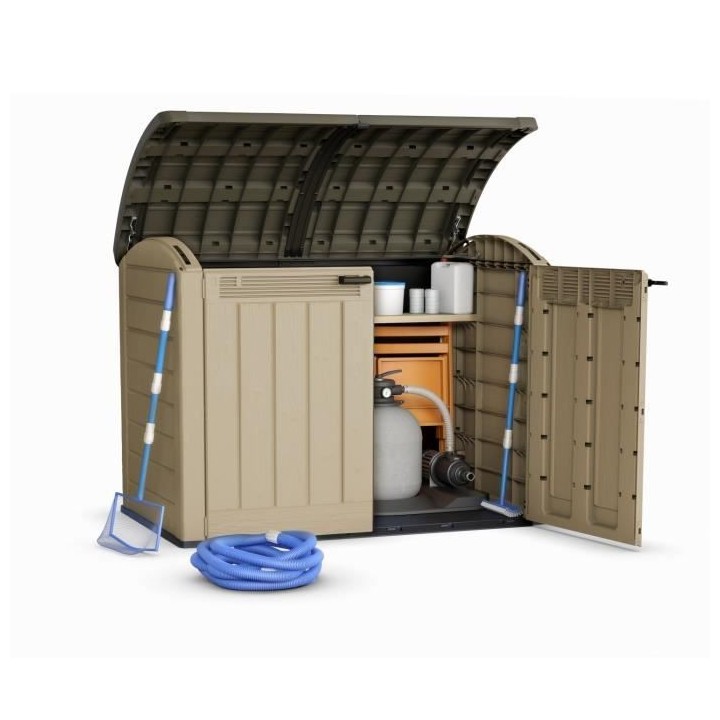 KETER - Coffre de rangement extérieur en résine 2000 litres Beige et