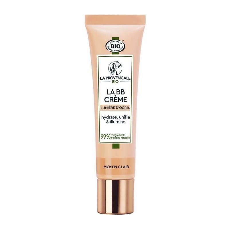 Creme solaire La BB Creme Lumiere d'Ocres LA PROVENCALE BIO - Moyen Clair