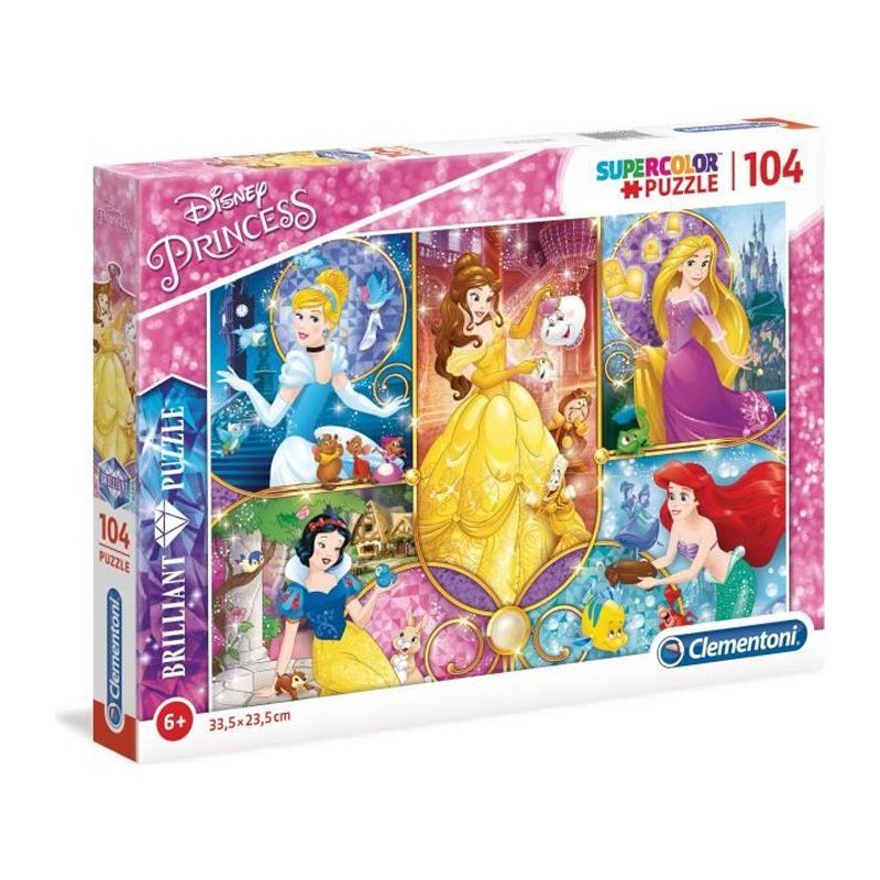 Clementoni - Brilliant 104 pieces - Princess