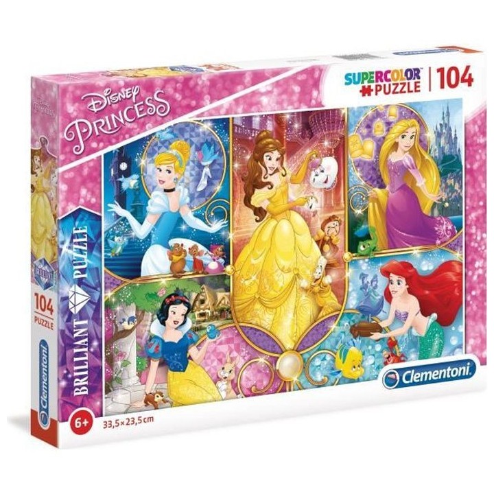 Clementoni - Brilliant 104 pieces - Princess