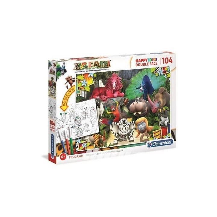 Puzzle Clementoni - National Geographic Kids - 104 pieces - Zafari
