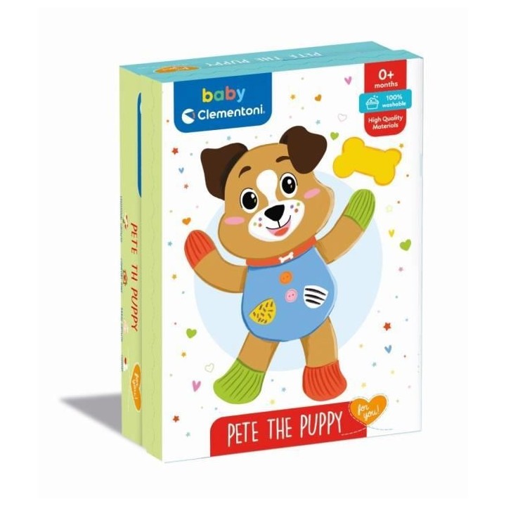 Peluche Chiot - Coffret Cadeau - Clementoni - Des la Naissance