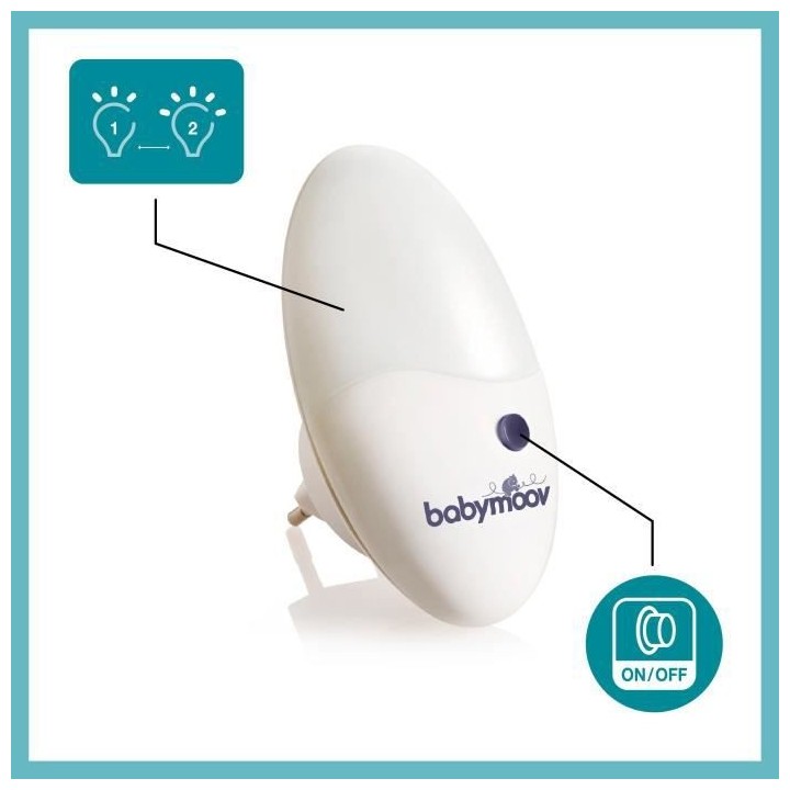 Babymoov Veilleuse murale LED Eco-consommation, Universelle