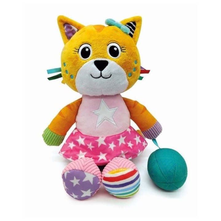 Peluche Chat - Coffret Cadeau - Clementoni - Des la Naissance