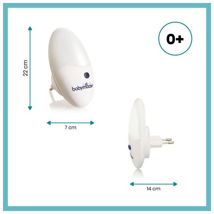 Babymoov Veilleuse murale LED Eco-consommation, Universelle