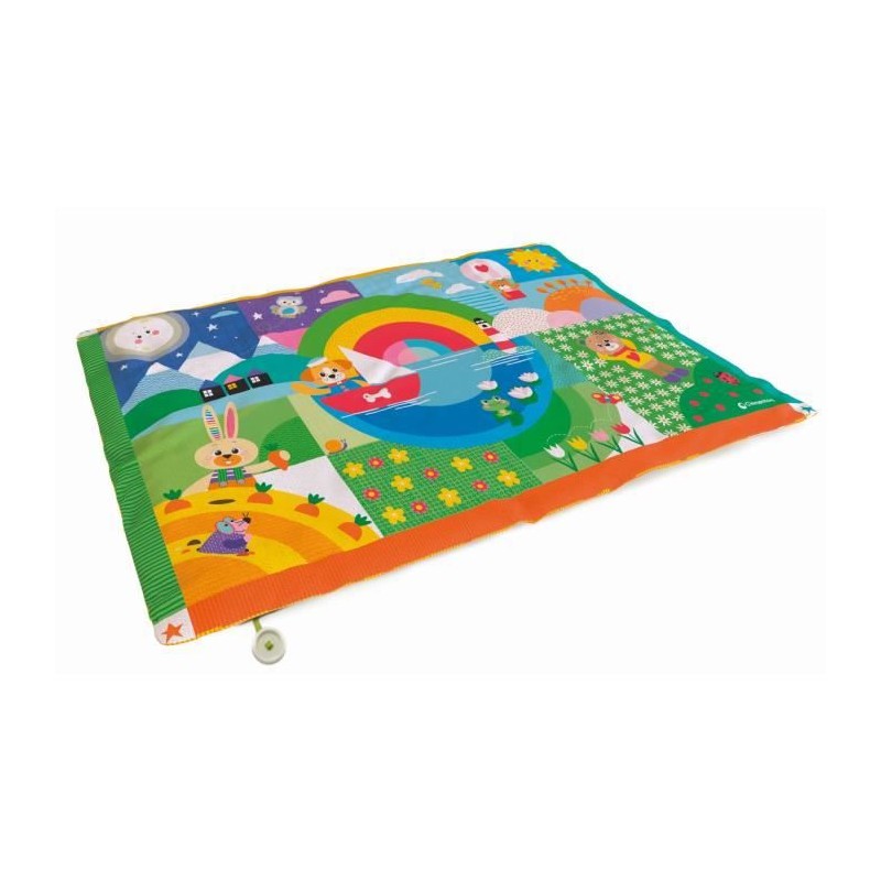 Tapis Matelassé (135x90cm) - Tapis d'Eveil - Tapis Baby Friends - Clementoni - Des la Naissance