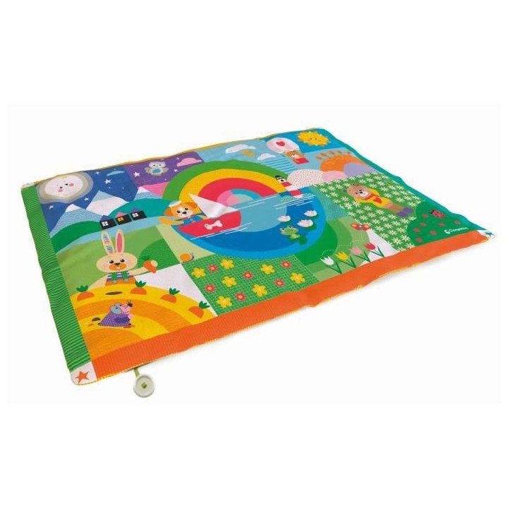 Tapis Matelassé (135x90cm) - Tapis d'Eveil - Tapis Baby Friends - Cle