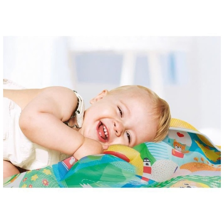 Tapis Matelassé (135x90cm) - Tapis d'Eveil - Tapis Baby Friends - Cle