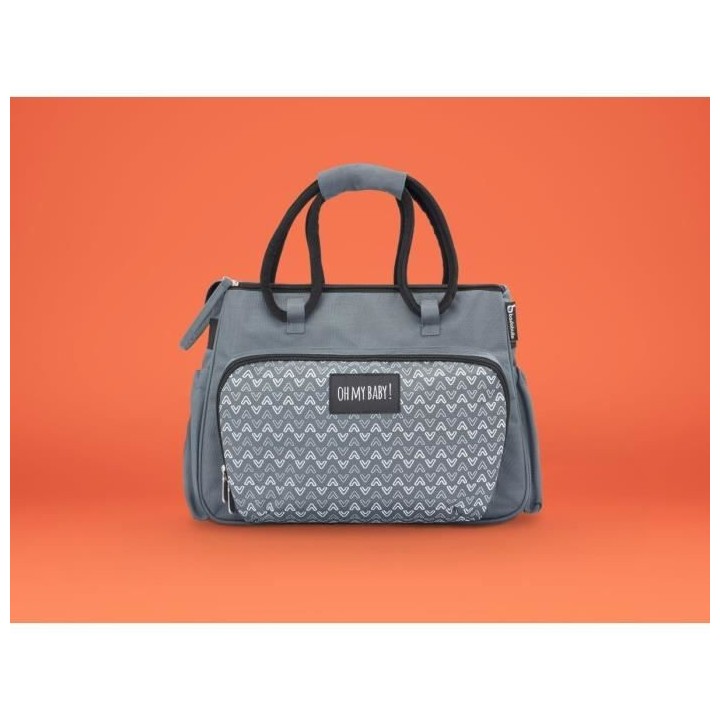 BADABULLE Sac a Langer Boho, Gris