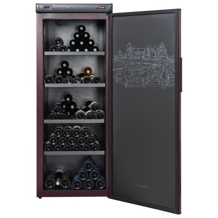 Cave a vin de veillissement CLIMADIFF - 216 bouteilles- Classe G - Niv