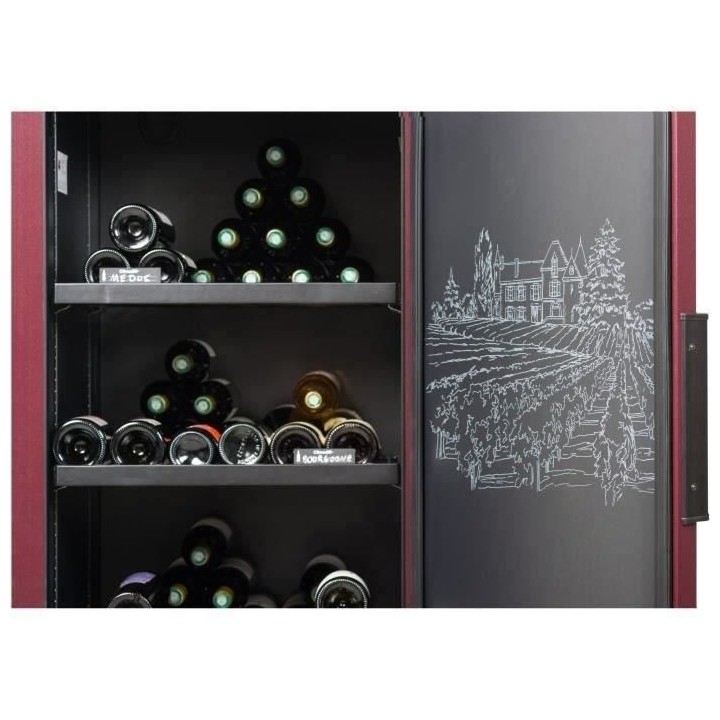 Cave a vin de veillissement CLIMADIFF - 216 bouteilles- Classe G - Niv