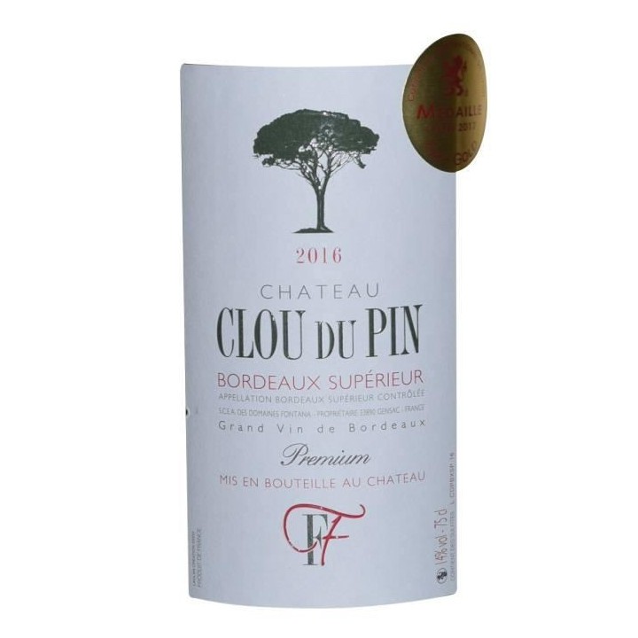 Château Clou du Pin Premium 2020 Bordeaux - Vin rouge de Bordeaux