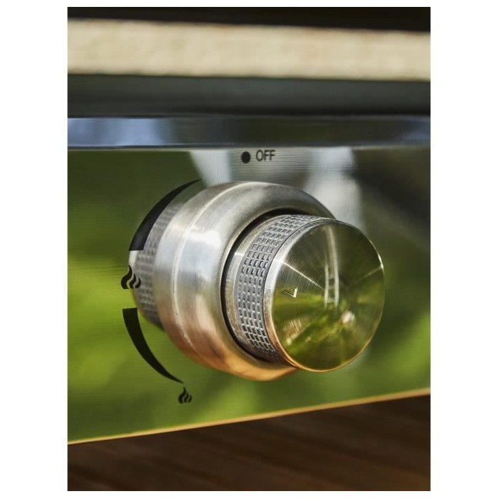 Plancha a gaz - 4 feux - BRASILIA - Tout inox - Surface cuisson - XXL