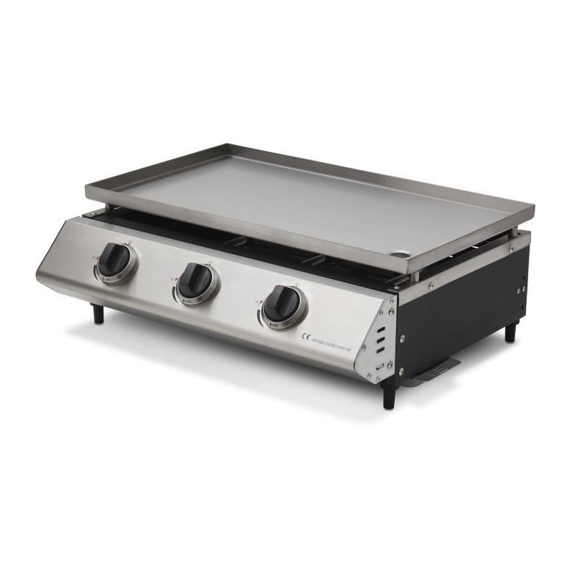 Plancha gaz COOKINGBOX INOX - 3 feux