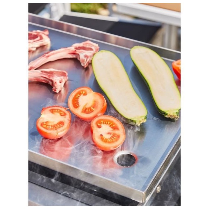 Plancha gaz COOKINGBOX INOX - 3 feux