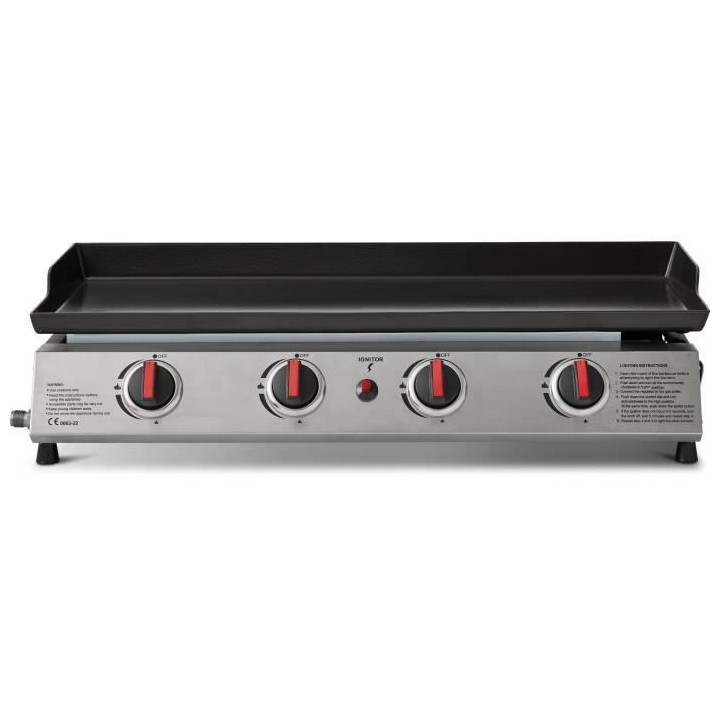 Plancha gaz COOKINGBOX CALI - 4 feux