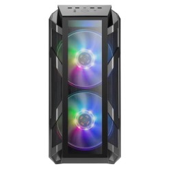 COOLER MASTER LTD BOITIER PC MasterCase H500M - rétro éclairage RGB - Noir - Verre trempé - Format ATX (MCM-H500M-IHNN-S00)