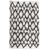 HOME DECO FACTORY Tapis berbere relief losange - 60x90 cm - Beige et noir