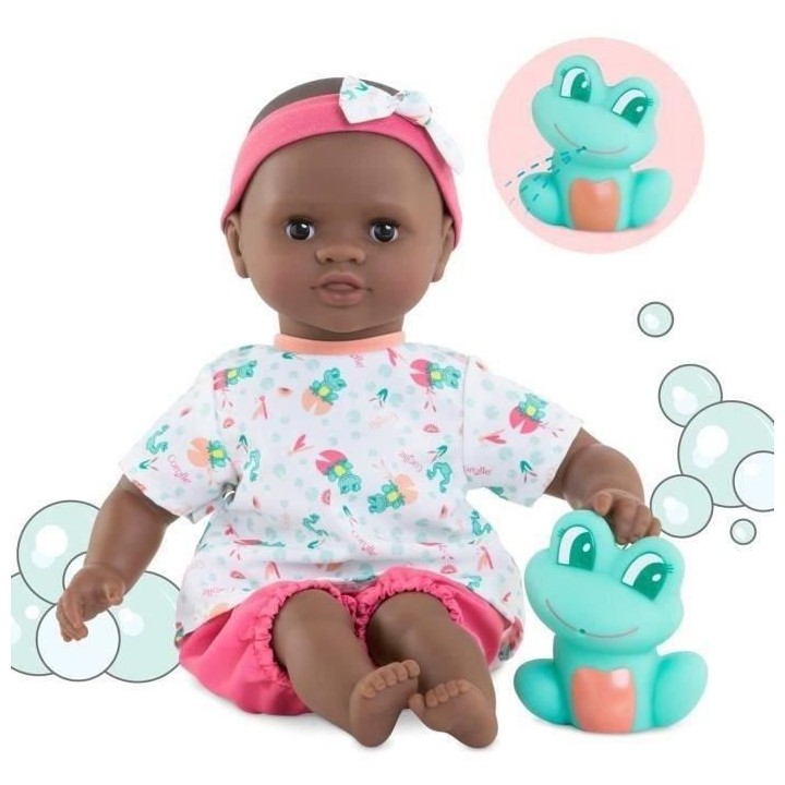 COROLLE - Mon Premier Poupon - Bébé Bain Alyzée Grenouille - 30 cm