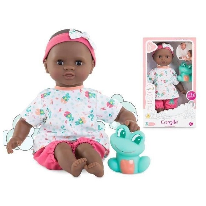 COROLLE - Mon Premier Poupon - Bébé Bain Alyzée Grenouille - 30 cm