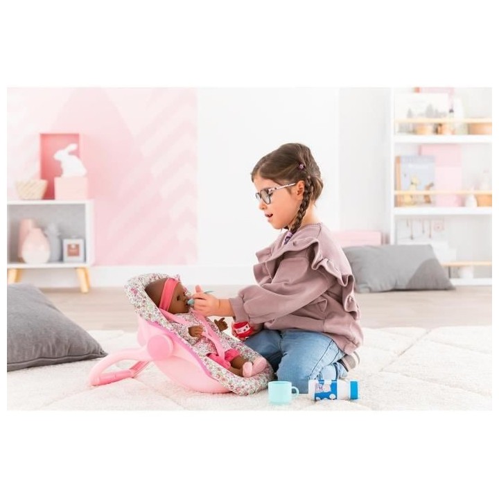 COROLLE - Porte-poupon fleuri - accessoire - pour poupon 36 et 42 cm