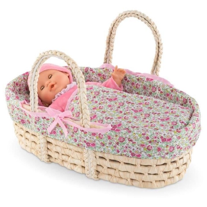 COROLLE - Couffin tressé - accessoire - pour poupon 36 et 42 cm - des