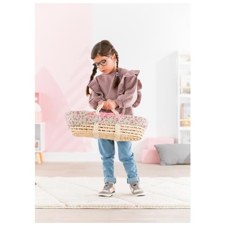 COROLLE - Couffin tressé - accessoire - pour poupon 36 et 42 cm - des