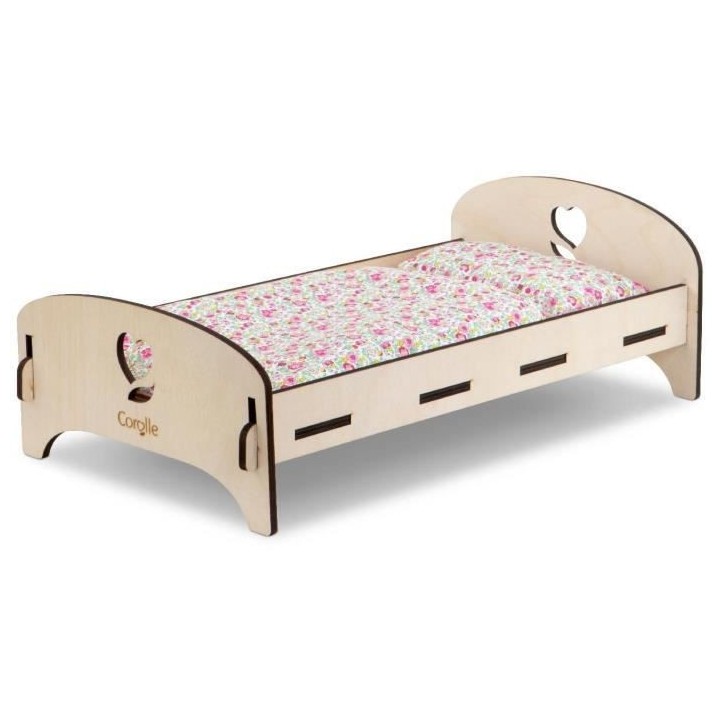 COROLLE - Lit en bois - accessoire - pour poupon et poupée 30 et 36 c