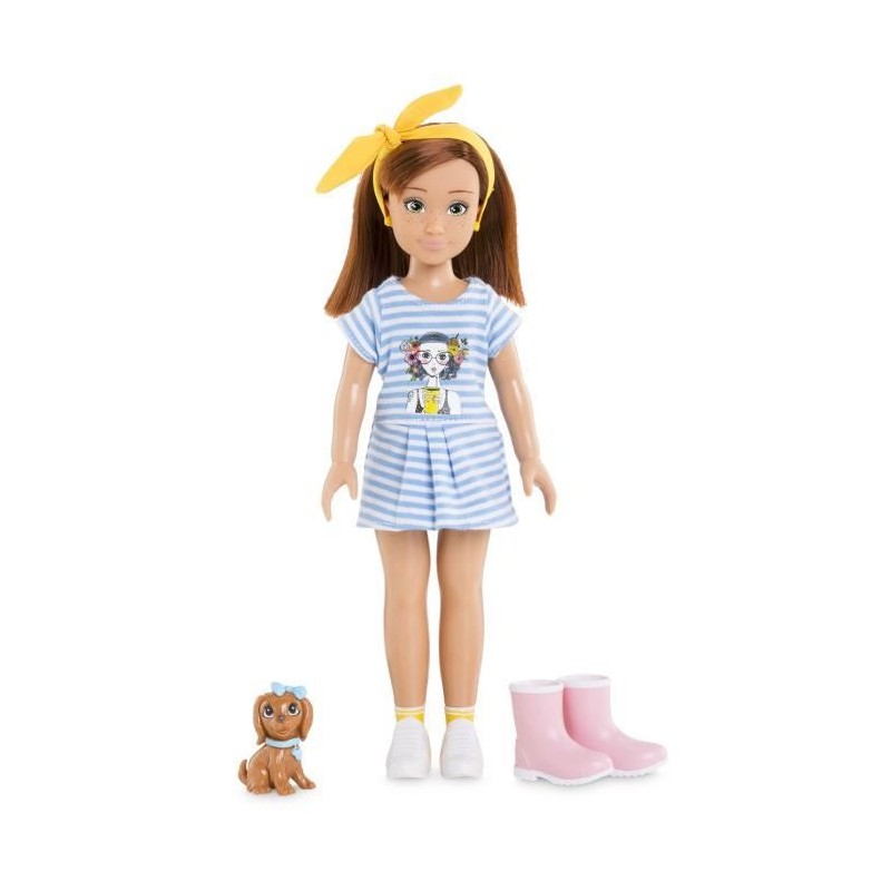 COROLLE GIRLS - Coffret Zoé Nature et Aventure - Poupée Mannequin - 6 accessoires - 28 cm - des 4 ans