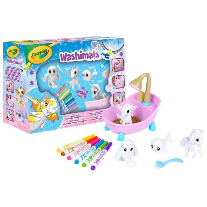 CRAYOLA Jeu Washimals Peculiar Pets Sanctuary