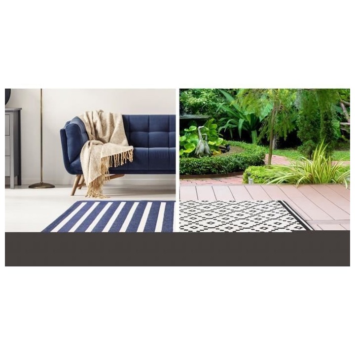 REVERSO Tapis intérieur / extérieur - 120x170 cm - Réversible