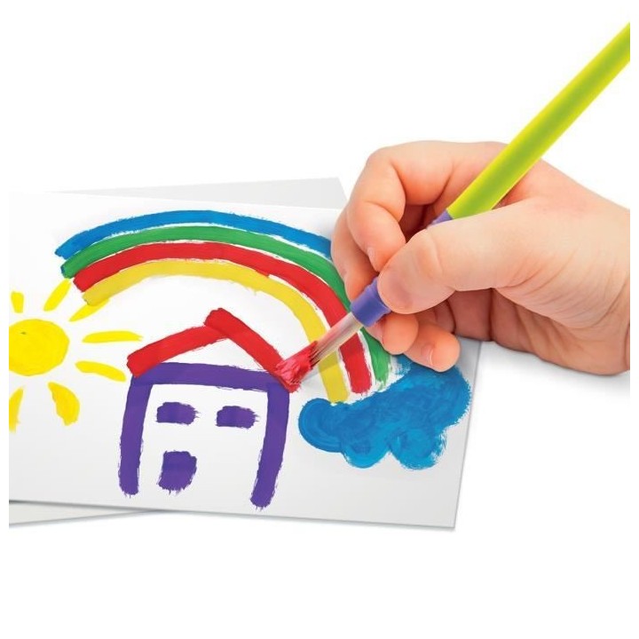 SUPER GREEN Kit de 3 activités bio : coloriage, tampons et peinture