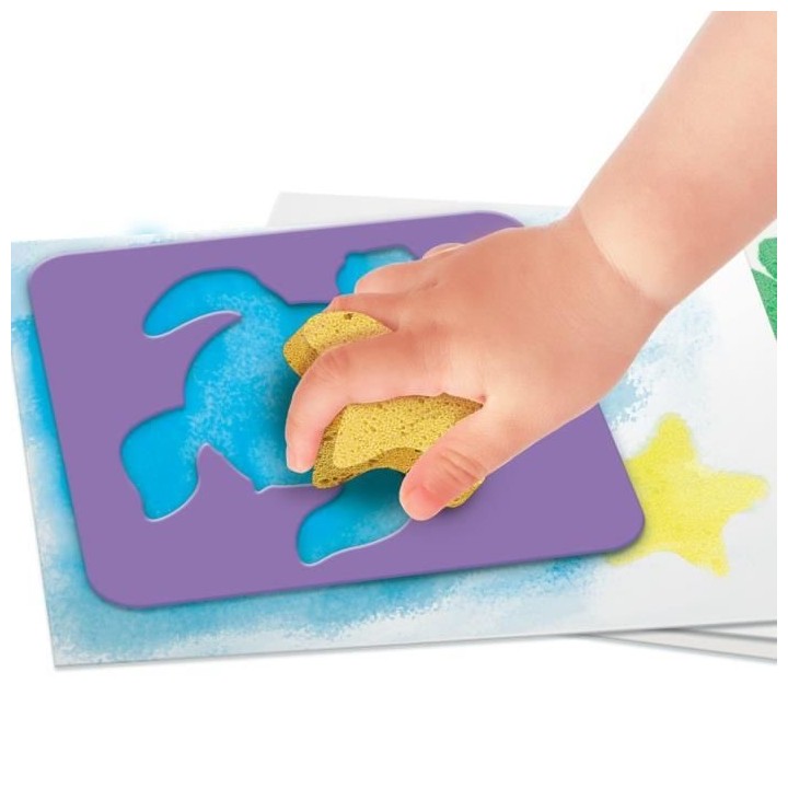 SUPER GREEN Kit de 3 activités bio : coloriage, tampons et peinture