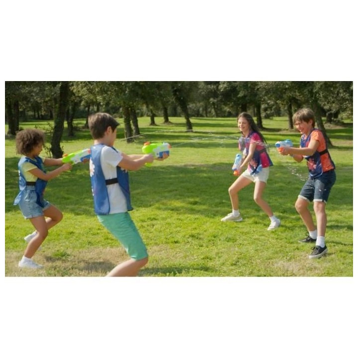 Super Blaster Game - Compact Kit 1 pistolet a eau et 1 dossard - Jeux