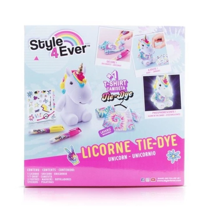 CANAL TOYS - Style 4 Ever - Licorne a décorer TIE-DYE - OFG 202