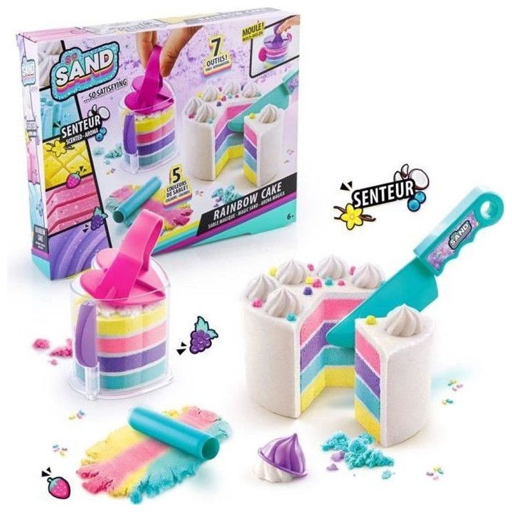 CANAL TOYS - So Sand - Rainbow cake ASMR - Sable magique senteurs - SD