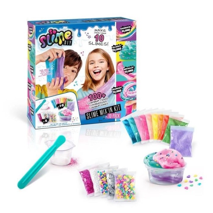 CANAL TOYS - Slime - Mix'in Kit - Pack 10 Slimes