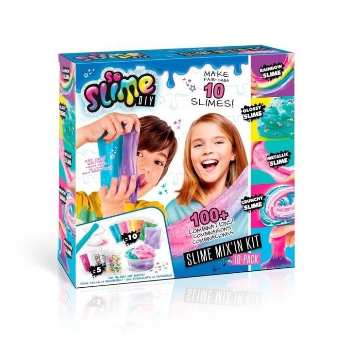 CANAL TOYS - Slime - Mix'in Kit - Pack 10 Slimes