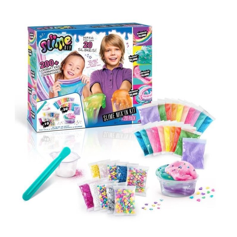 Slime DIY Pack 20 Slimes Mix'in Kit - CANAL TOYS