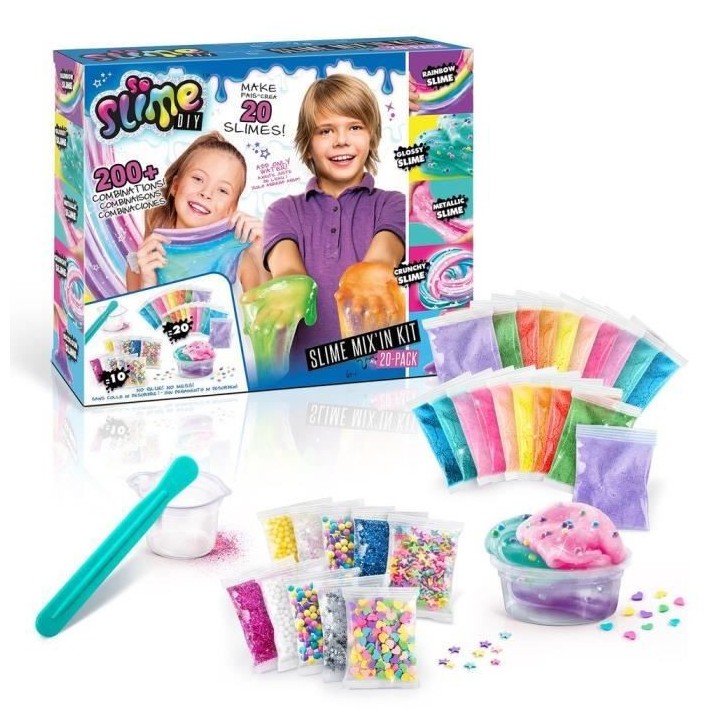 Slime DIY Pack 20 Slimes Mix'in Kit - CANAL TOYS