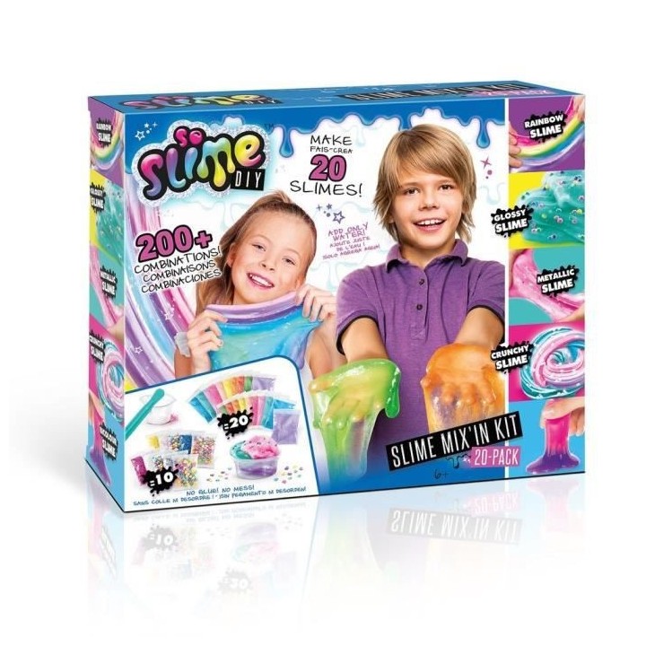 Slime DIY Pack 20 Slimes Mix'in Kit - CANAL TOYS