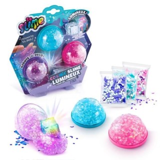 Pack de 3 Slime cosmique lumineux - So Slime - Loisirs Créatifs - SSC