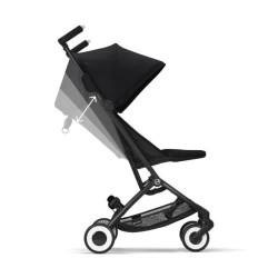 Poussette citadine ultra compacte LIBELLE Moon Black CYBEX - De 6 mois a 4 ans - Noir