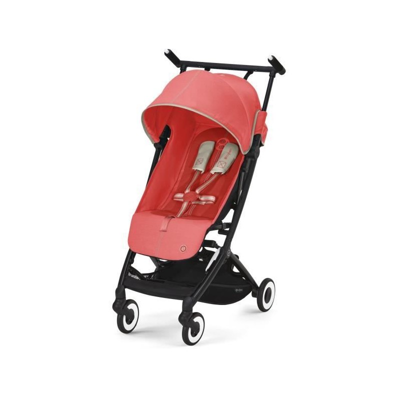 Poussette citadine ultra compacte LIBELLE Hibiscus Red CYBEX - De 6 mois a 4 ans - Rouge