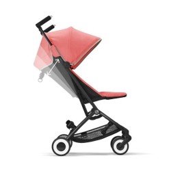 Poussette citadine ultra compacte LIBELLE Hibiscus Red CYBEX - De 6 mois a 4 ans - Rouge