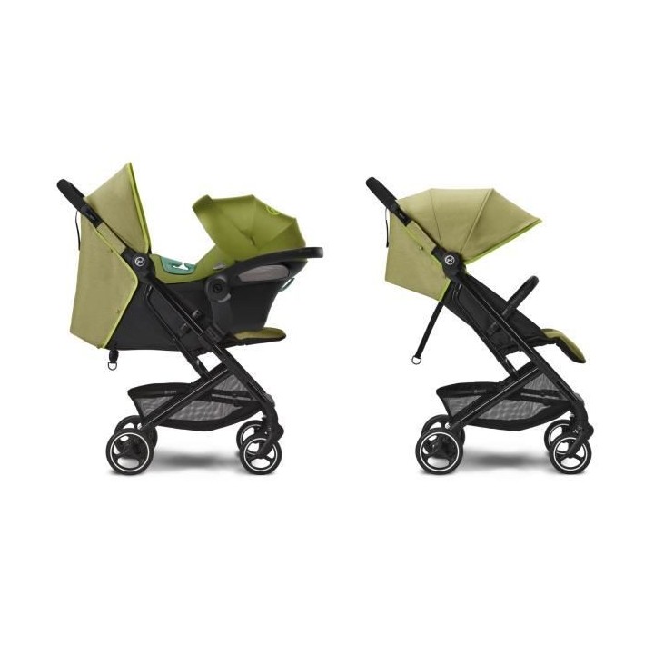 Poussette citadine compacte BEEZY Nature Green CYBEX - De la naissance