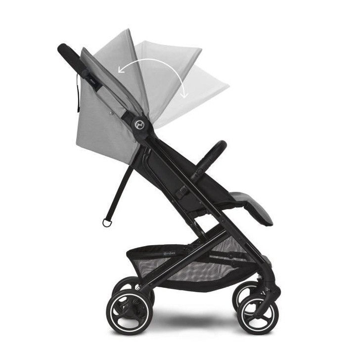Poussette citadine compacte BEEZY Lava Grey CYBEX - De la naissance a