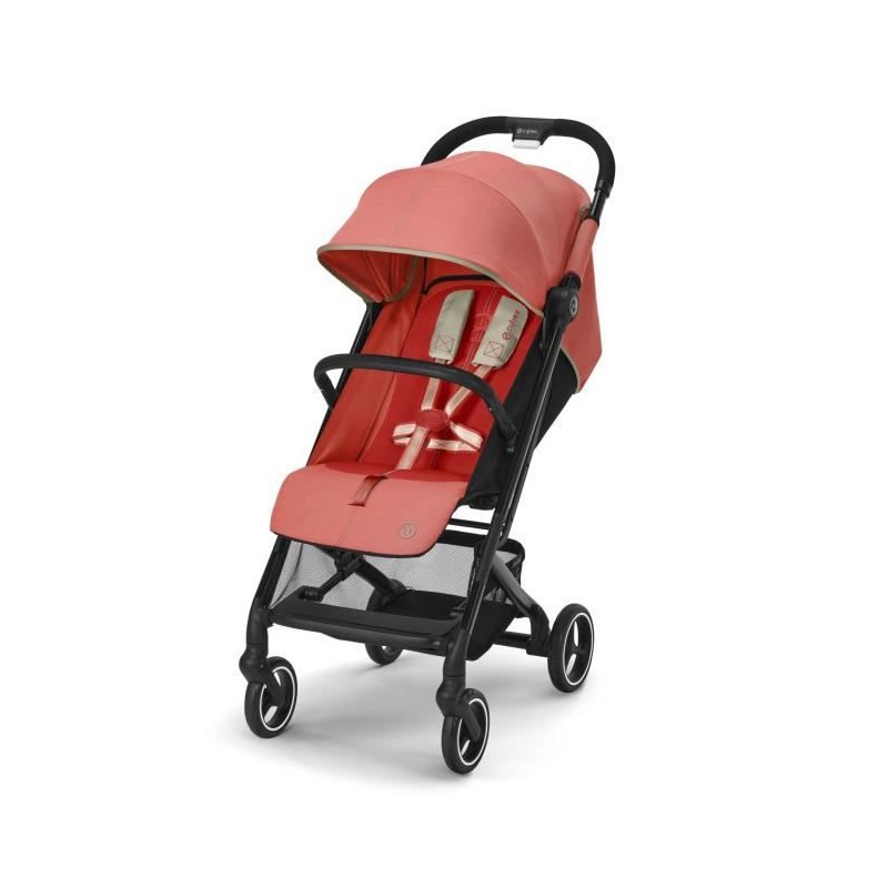 Poussette citadine compacte BEEZY Hibiscus Red CYBEX - De la naissance a 4 ans - Rouge