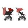 Poussette citadine compacte BEEZY Hibiscus Red CYBEX - De la naissance a 4 ans - Rouge