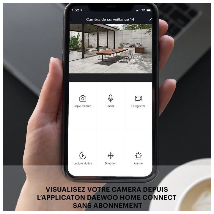 Systeme NVR Daewoo avec disque dur 1To et 4 Caméras